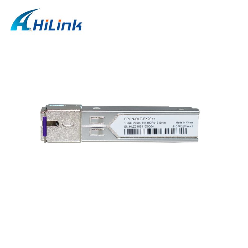 Πομποδέκτης EPON OLT SFP με PX20+ PX20++ PX20+++ για ρυθμό δεδομένων 1,25 Gbps και μετάδοση 20KM