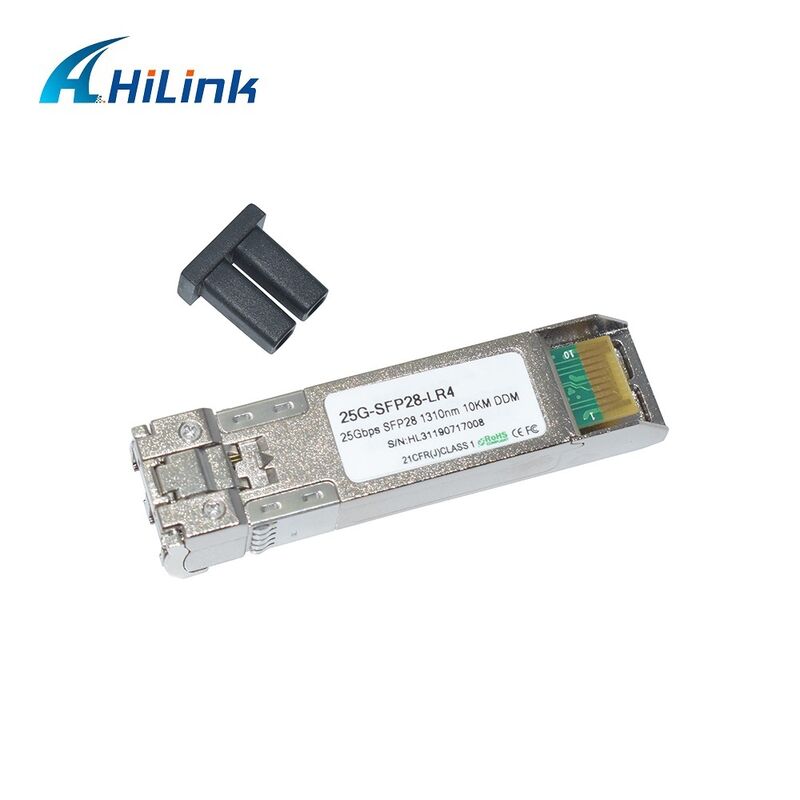 Οπτική μονάδα Hilink 25G SFP28 με παροχή ισχύος 3.3V για Ethernet 25GBASE-LR σε εμπορική περιοχή θερμοκρασίας