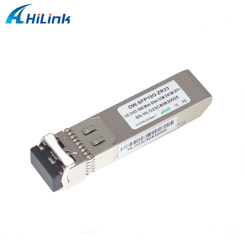 Χιλίνκ 10Gb SFP+ DWDM SFP 100GHz CH17~61 Προαιρετικός 80km Transceiver Οπτική Μονάδα Duplex LC Εμπορική Βιομηχανική