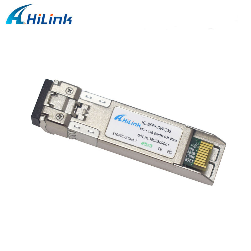 10G SFP+ DWDM Πηρακτήρας 80km 100km CH17~61 120km CH20~55 100GHz Βιομηχανική εμπορική θερμοκρασία