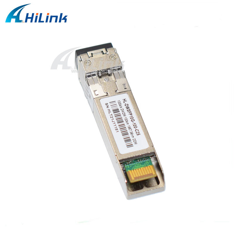 10G SFP+ DWDM Πηρακτήρας 80km 100km CH17~61 120km CH20~55 100GHz Βιομηχανική εμπορική θερμοκρασία