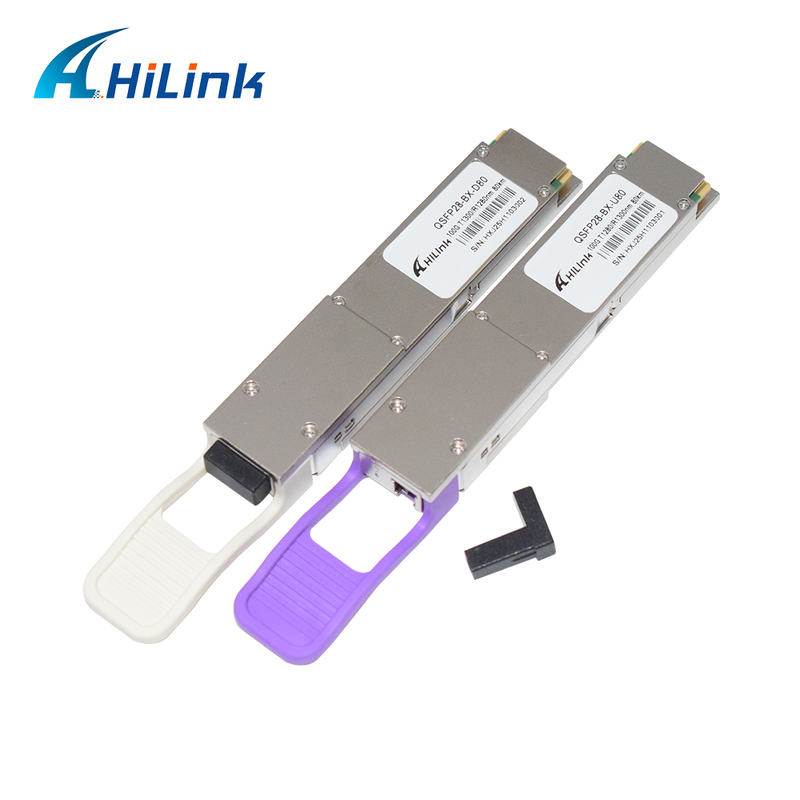 Hilink QSFP28-BX 100Gb/s 80Km BIDI οπτική μονάδα δέκτη για μεταφορά δεδομένων υψηλής ταχύτητας