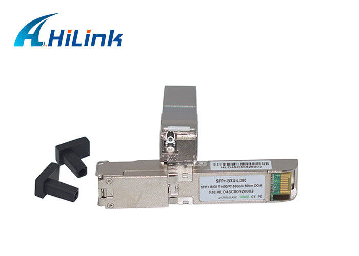 Ενιαία οπτική ενότητα 10 gbase-BX WDM 10G 1490/1550nm 80km DOM BiDi SFP+ LC ινών SFP