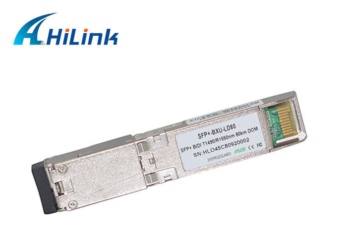 Ενιαία οπτική ενότητα 10 gbase-BX WDM 10G 1490/1550nm 80km DOM BiDi SFP+ LC ινών SFP