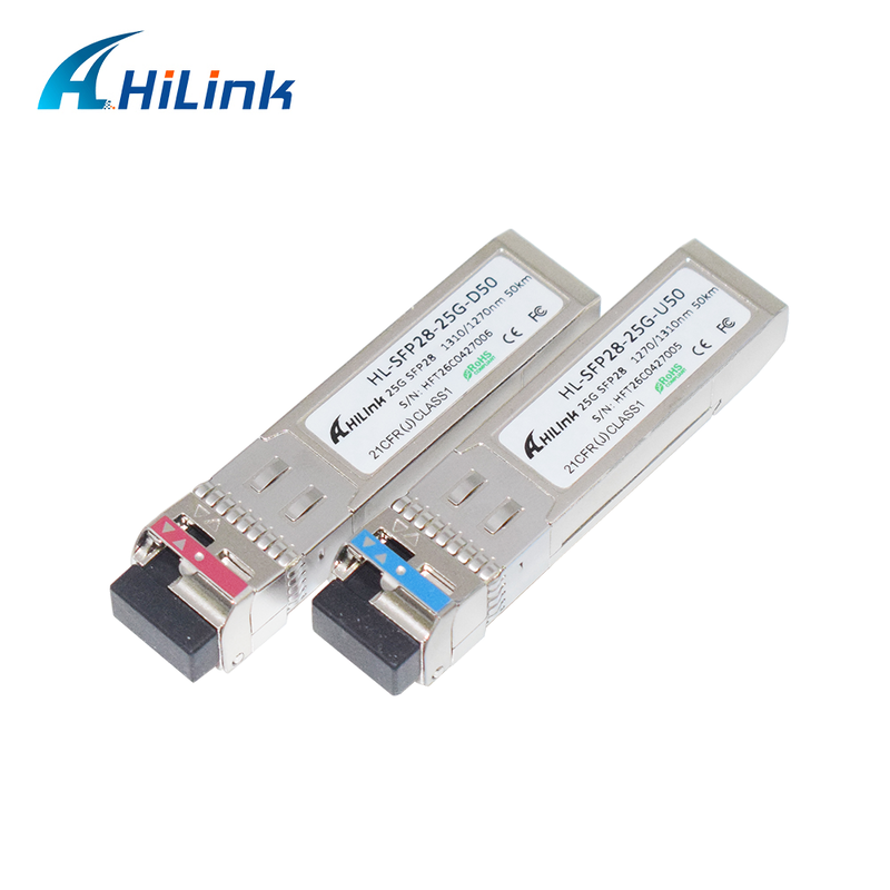25Gb/s 50Km SFP28 BIDI Transceivers APD+PIN LC Connector SFP28 Οπτική μονάδα DOM