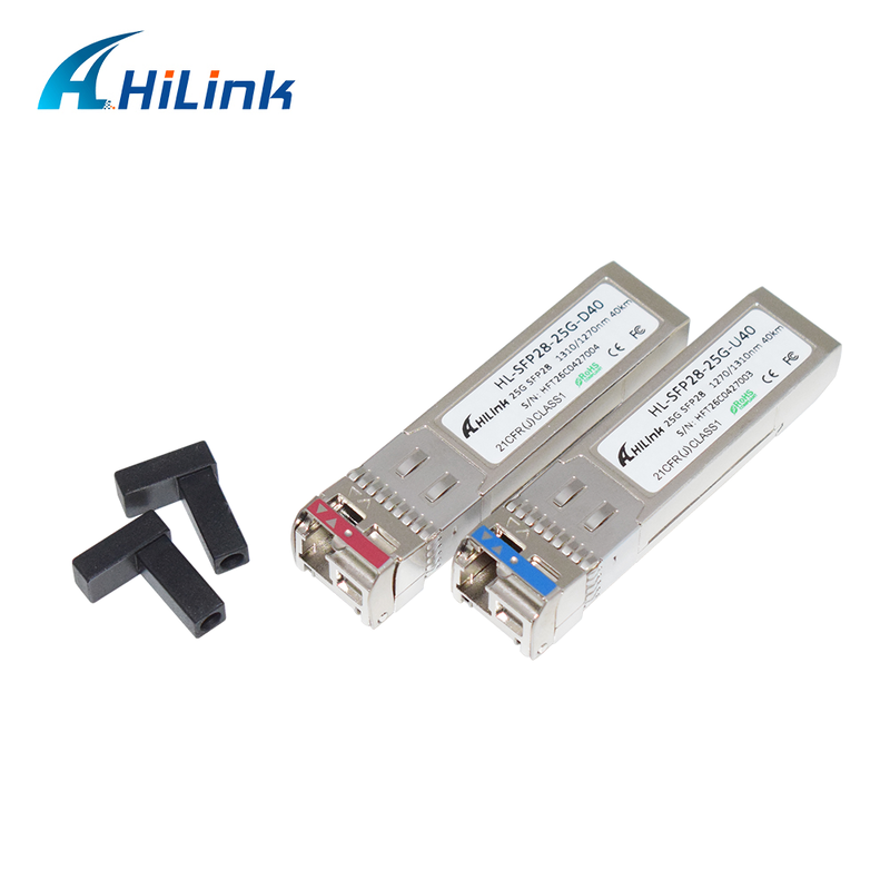 25GBASE SFP28 25G BIDI 10KM 1270/1330nm DML+PIN LC Οπτική Μονάδα Μεταβιβαστή DOM
