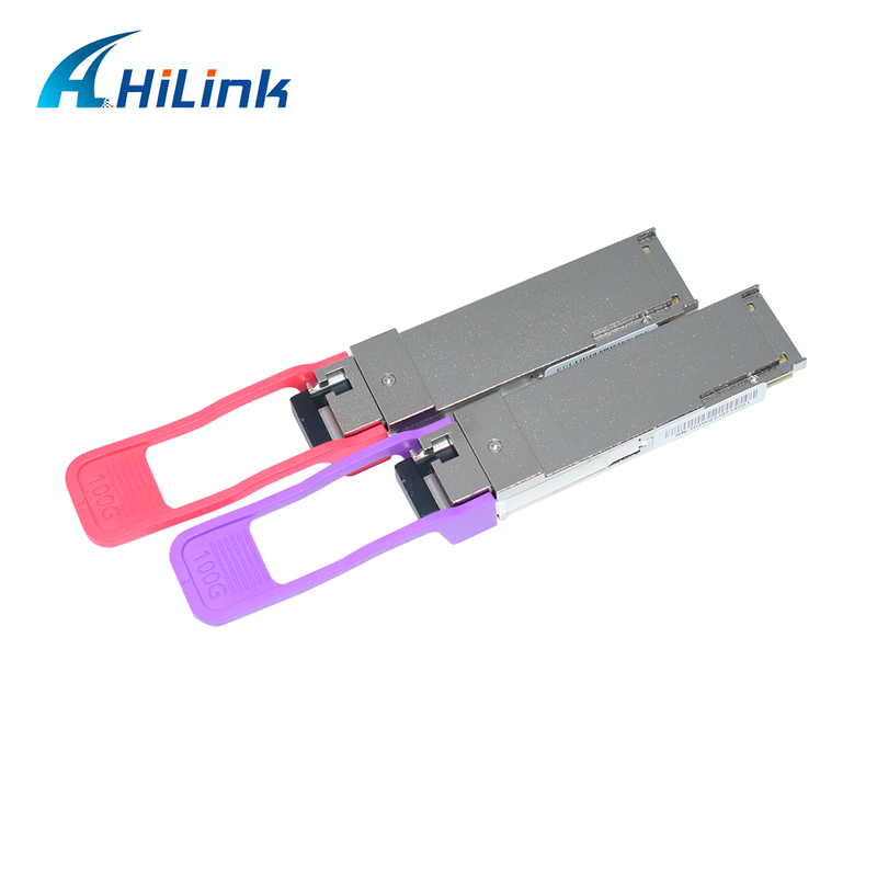 QSFP28 100G BIDI 10KM Οπτικός δέκτης SMF Simplex LC Connector DDM 1271/1331