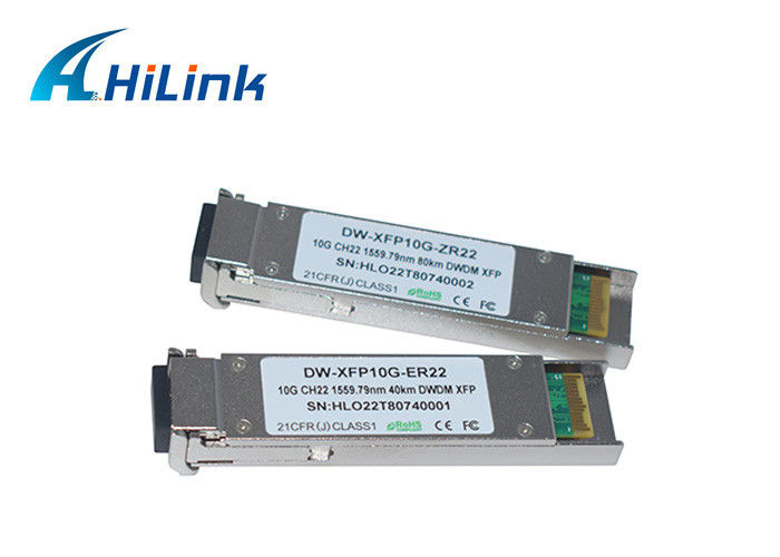 Συμφωνητικός Cisco 10G XFP Transceiver, XFP 10G ZR 1550nm 80km ρυθμιζόμενος με συνδετήρα LC