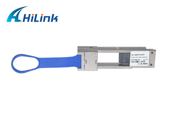 Χαμηλή ενότητα 40G QSFP+ πομποδεκτών οπτικών ινών λογομαχίας μετατροπέων προσαρμοστών στο μετατροπέα προσαρμοστών 10G SFP+