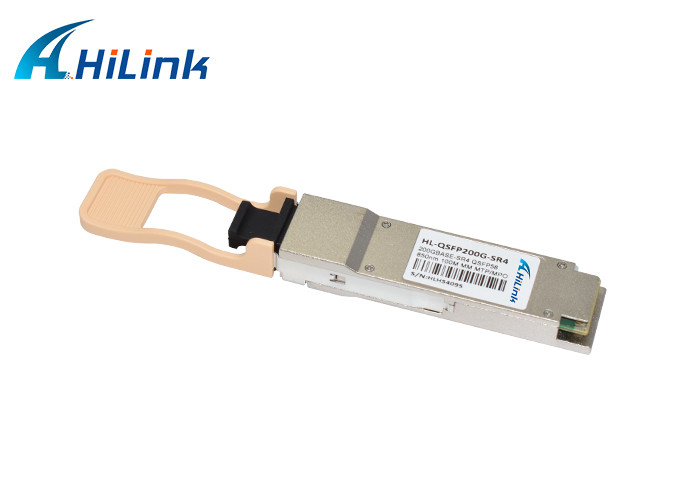 QSFP56 SR4 Optical Transceiver Module 100m 850nm 200 Gbps Fiber Optic Transceiver