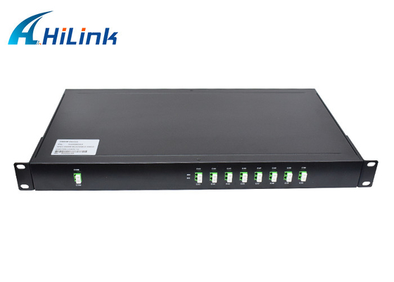 2x8CH DWDM MUX DEMUX 1U 19» οπτικός εξοπλισμός συσκευών καναλιών DWDM ραφιών LC/APC C43-C50