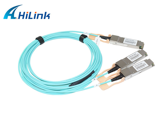 Ενεργά οπτικά καλώδια ξεμπλοκαρίσματος 2xQSFP56 100G PAM4 καλωδίων 200G InfiniBand AOC για το κέντρο 5G