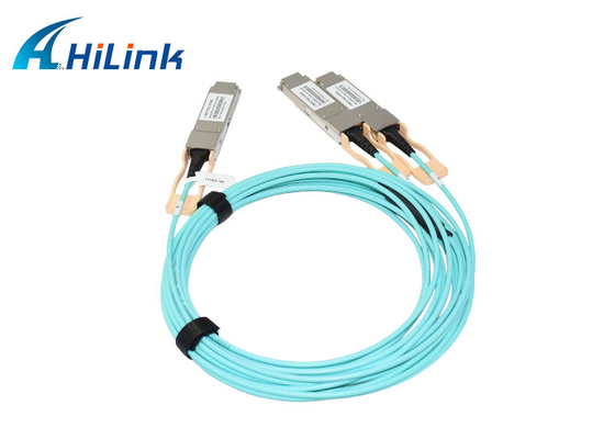 Οπτικό ενεργό καλώδιο 200G QSFP56 QSFP AOC στο καλώδιο 2 Χ QSFP28 AOC Ethernet