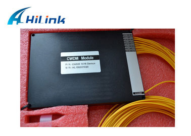 Ενιαίος πολυδιαυλωτής ινών CWDM, εξοπλισμός οπτικής Mux 8 καναλιών με το κιβώτιο ABS