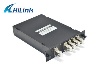 1x4 CH CWDM οπτικός Mux Demux διπλός/ενιαίος συμπαγής απομόνωσης ινών υψηλός που σχεδιάζεται