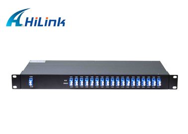 18 διπλός πολυδιαυλωτής ινών 1270-1610nm LC/UPC 20nm ενότητας καναλιών CWDM Mux Demux