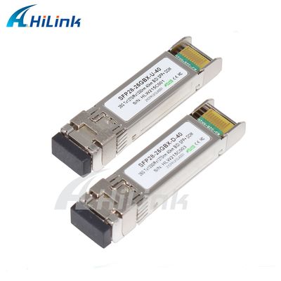 25Gbps BIDI 40KM 1270/1310nm 40KM APD LC DOM Transceiver 25G Ethernet Φύλακες οπτικών δέκτη