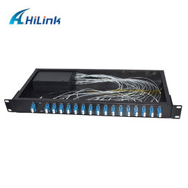 Το οπτικό Mux Demux 1U ράφι LC/UPC 16ch Cwdm τοποθετεί τη διπλή ίνα 1310nm~1610nm