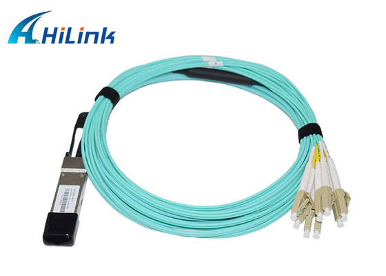 40G QSFP+ στο ενεργό οπτικό καλώδιο 5M συνδετήρων 8x LC σειρά AOC VCSEL