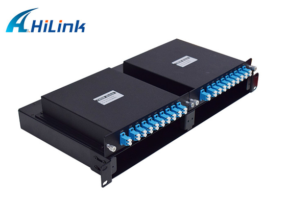 APC UPC Sc FC LC 18 WDM καναλιών ραφιών λύσης CWDM MUX 1U PC