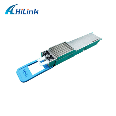 Οπτικός πομποδέκτης 100G DWDM EML 2*27.5G DWDM TOSA καισίου Qsfp 80KM διπλός